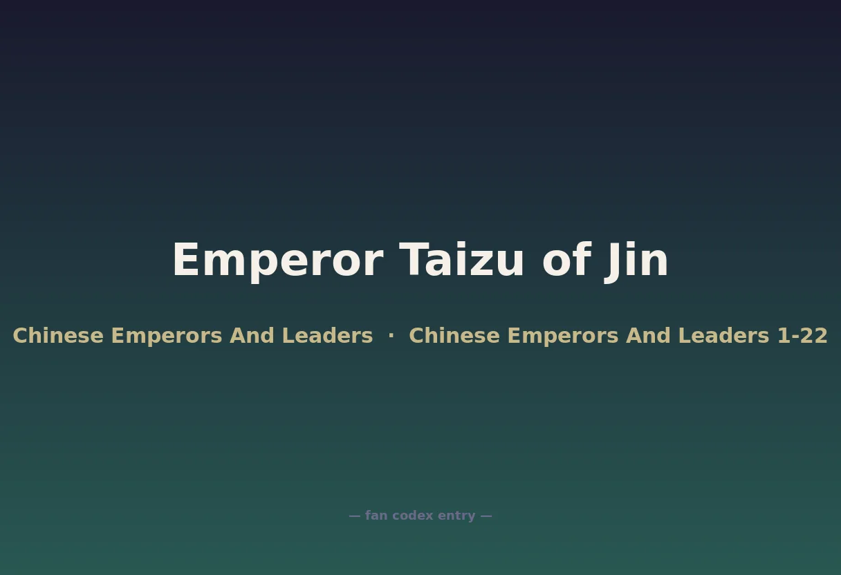 Emperor Taizu of Jin