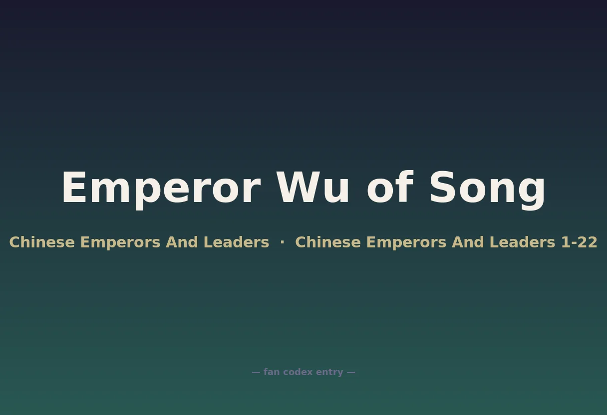 Emperor Wu of Song