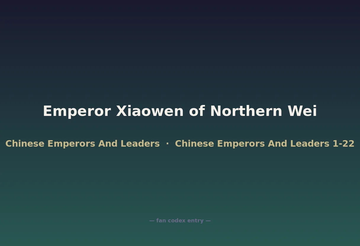 Emperor Xiaowen of Northern Wei